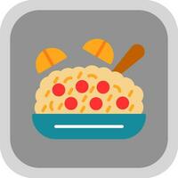 Fried Rice Vector Icon Design