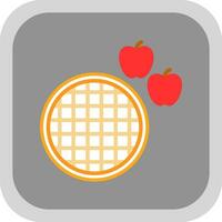 Apple Pie Vector Icon Design