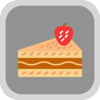 Cheesecake Vector Icon Design