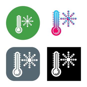icono de vector frío