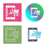 icono de vector de tienda online