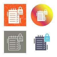 Shopping List Vector Icon