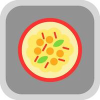 Vegetable Curry Vector Icon Design