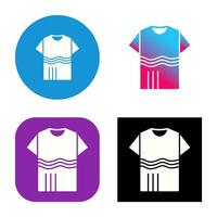 T Shirt with lines Vector Icon