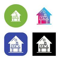 Work At Home Vector Icon