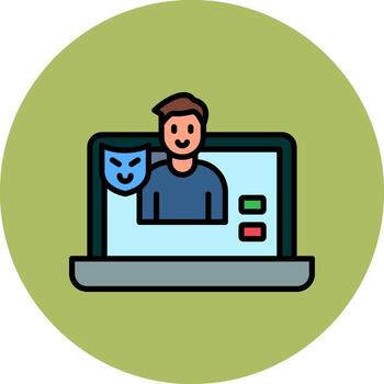 icono de vector de suplantación de identidad