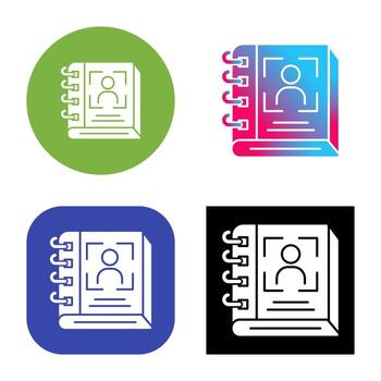 icono de vector de directorio