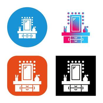 Dressing Table Vector Icon
