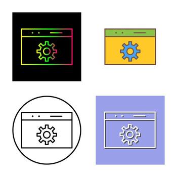 icono de vector de optimización web único