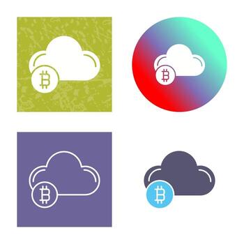 icono de vector de nube