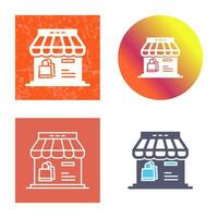 icono de vector de tienda