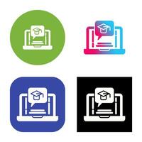 E Learning Vector Icon