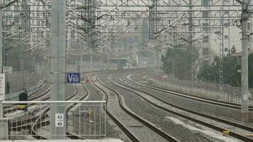 turkey istanbul 12 may 2023. empty Modern turkish overground metro train video