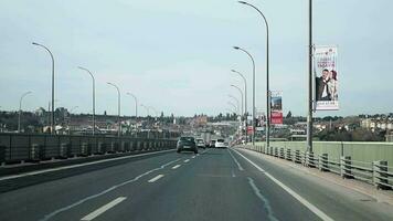 Turkey istanbul 12 23 march 2023. scenic view of Traffic on the road from a car video