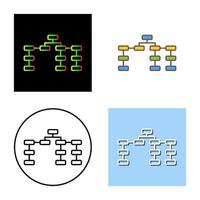 icono de vector de estructura de seo único