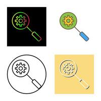 icono de vector de optimización de motor de búsqueda único