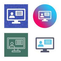 Distance Education Vector Icon