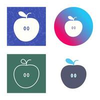 icono de vector de manzanas