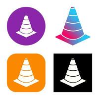 Unique Cone Vector Icon