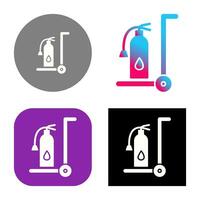 Unique Moveable Extinguisher Vector Icon