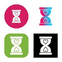 icono de vector de reloj de arena