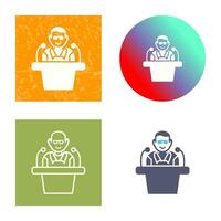 Unique Lecture Vector Icon