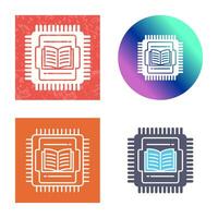 icono de vector de cpu