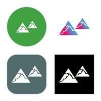 Unique Mountains Vector Icon