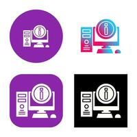 icono de vector de computadora