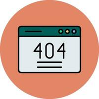 404 Error Vector Icon