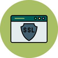 icono de vector de ssl