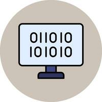 Binary Code Vector Icon