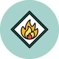 Flammable Vector Icon