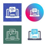 E Learning Vector Icon