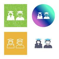 Unique Graduates Vector Icon