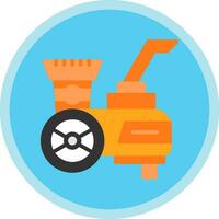 Wood chipper Vector Icon Design