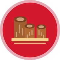 Log Vector Icon Design