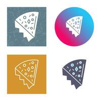 icono de vector de rebanada de pizza