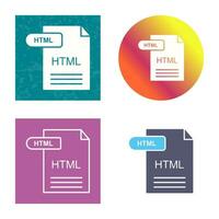 icono de vector html