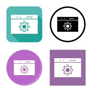 Unique Web Optimization Vector Icon