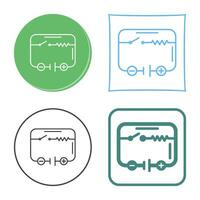 icono de vector de circuito eléctrico