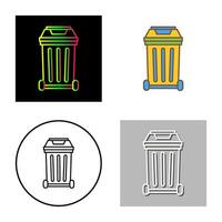 icono de vector de basura