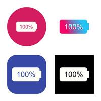 Unique Full Battery Vector Icon