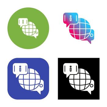 icono de vector de chat