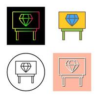 Diamond Exhibit Vector Icon