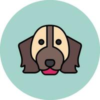 saltador spaniel vector icono