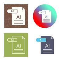 icono de vector de ai