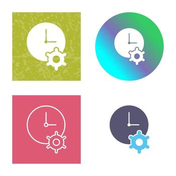 icono de vector de optimización de tiempo único