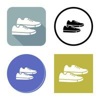 icono de vector de zapatillas