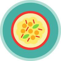 Vegetable Curry Vector Icon Design